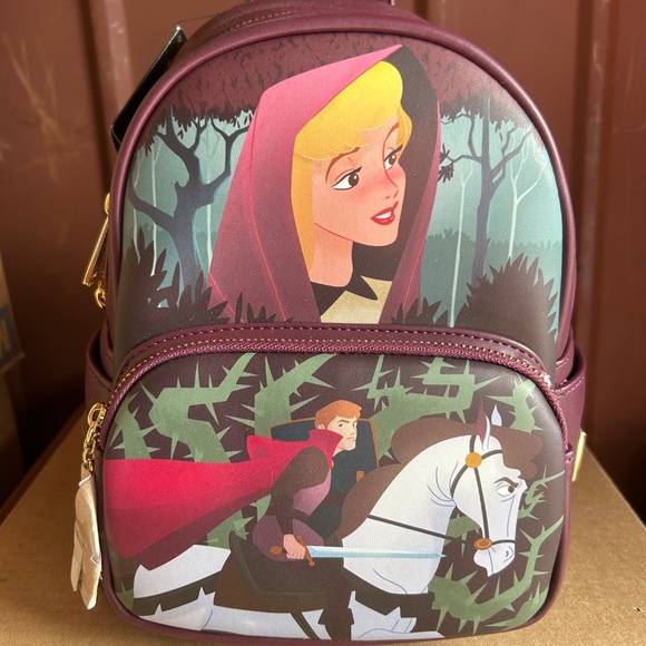 Loungefly Sleeping Beauty Prince Phillip Briar Rose Exclusive Mini Backpack main image 11